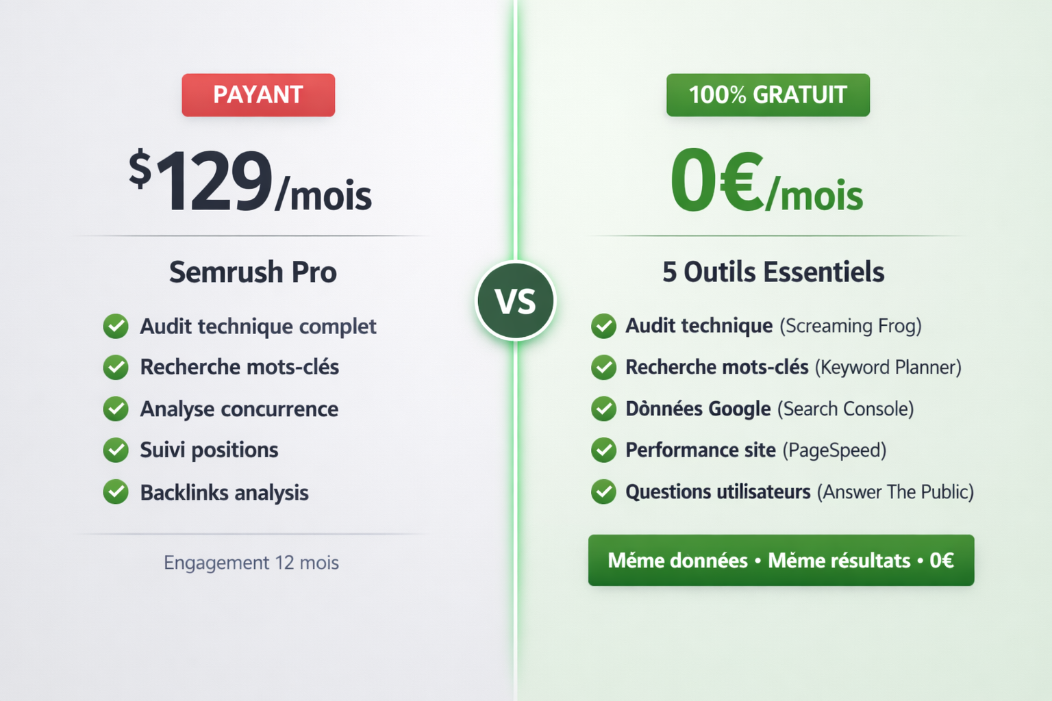 comparaison d outils payant vs gratuit